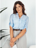 Dámske modré tričko LUNA FashionStreet RY2326 Dámske modré tričko LUNA FashionStreet RY2326