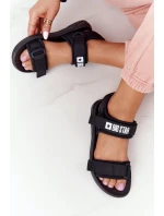 Dámské Sportovní Sandály Big Star model 21556525 Černé - Big Star Shoes Dámské Sportovní Sandály Big Star model 21556525 Černé - Big Star Shoes