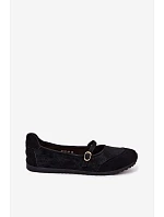 Športové baleríny s remienkom Black Charmy