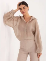 Koszula IT KS model 21795636 beżowy - FPrice Koszula IT KS model 21795636 beżowy - FPrice