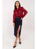 Košeľa s dlhým rukávom model 222319 Taliansko Moda Košeľa s dlhým rukávom model 222319 Taliansko Moda