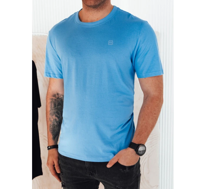 Pánské světle modré tričko s potiskem Dstreet model 21974986 - FashionStreet