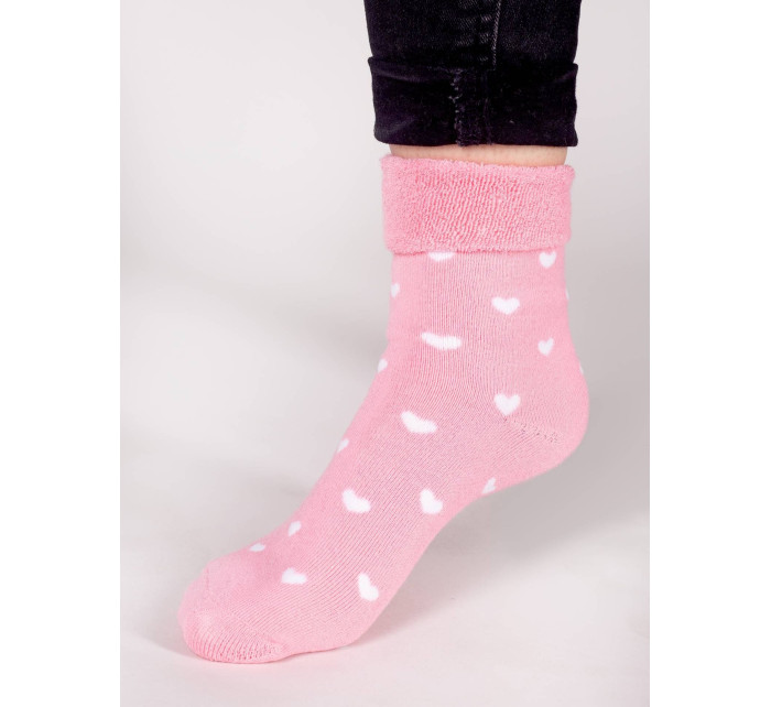 Dievčenské ponožky YO! SKS-0003G Froté, Zahrnuté 17-25