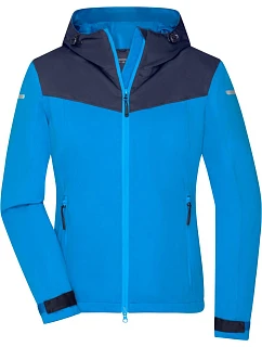 Daiber JN 1179 Dámska outdoorová softshellová bunda 02.1179 jasne modrá/námornícka modrá/jasne modrá
