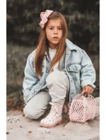 Ocieplane Botki Dziecięce Na Suwak Różowe Dolida Ocieplane Botki Dziecięce Na Suwak Różowe Dolida