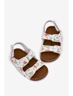 Dětské sandály na korkové podrážce s přezkami model 21701031 - Boto Dětské sandály na korkové podrážce s přezkami model 21701031 - Boto