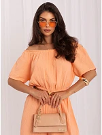 Kombinezon MO KO model 22278446 jasny pomarańczowy - FPrice Kombinezon MO KO model 22278446 jasny pomarańczowy - FPrice