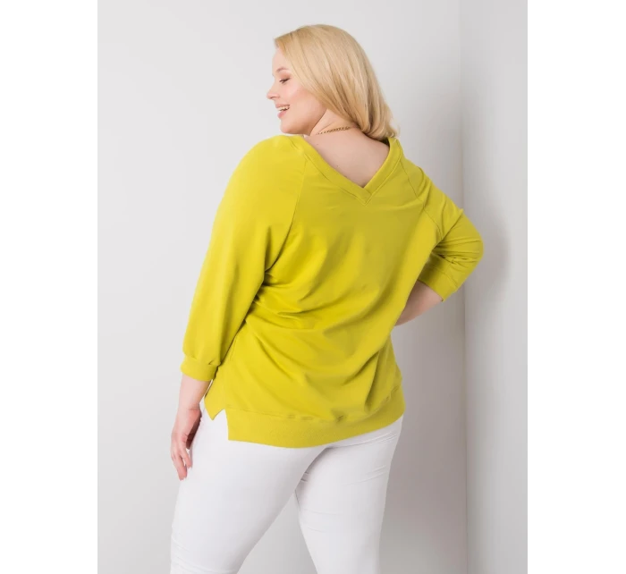 Blúzka RV BL 6295.03X limetkovo zelená