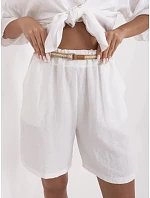 Dámske šortky MI SN 6620.72P white - F.Moda Dámske šortky MI SN 6620.72P white - F.Moda