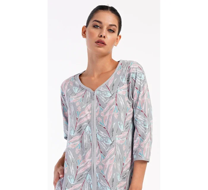 Dámske domáce šaty s trojštvrťovými rukávmi Kika