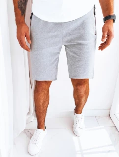Pánské světle šedé teplákové kraťasy Dstreet model 21968953 - FashionStreet