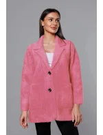 Krátky vlnený prehoz cez oblečenie typu alpaka v lososovej farbe (7108-1) Krátky vlnený prehoz cez oblečenie typu alpaka v lososovej farbe (7108-1)