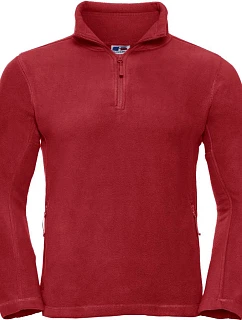 Fleecová mikina s 1/4 zipem 10. classic red model 22474934 - Russell Athletic