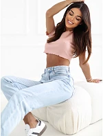 Bluzka model 22156733 jasny różowy - FPrice
