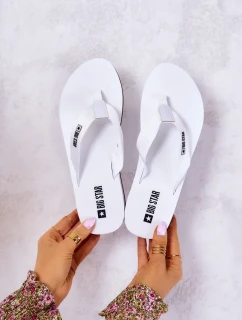 Dámske žabky na klinoch Big Star - biele