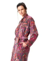 Dámsky župan LGD 782 B23 Grey-pink-red - Kľúč Dámsky župan LGD 782 B23 Grey-pink-red - Kľúč