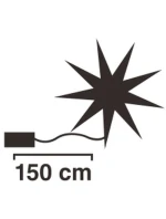 DEKORATÍVNY PRÍVESOK SNEHOVÁ VLOČKA 50LED STRIEBRO