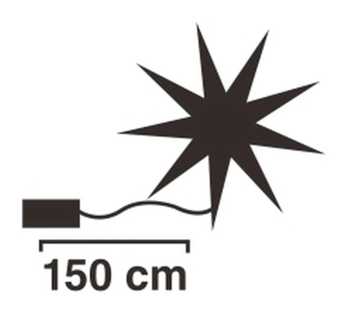 DEKORATÍVNY PRÍVESOK SNEHOVÁ VLOČKA 50LED STRIEBRO