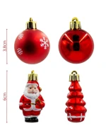 PLASTOVÉ TVAROVANIE OZDÔB BEZPEČNÝ VIANOČNÝ STROMČEK 10KS SĽUDA