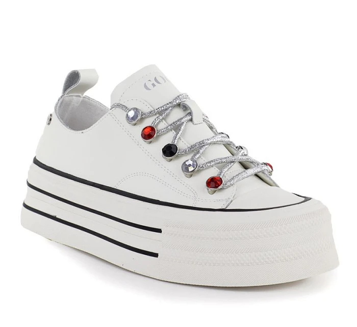 Dámské kožené tenisky na white model 22081668 - Hikvision