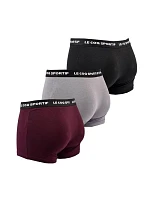 Le Coq Sportif pánske boxerky 3PAK black grey burgundy