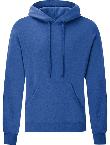 Fruit of the Loom Classic Hooded Sweat Mikina s kapucňou 16.2208 heather royal