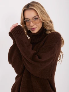 Sweter IN SW model 21782544 ciemny brązowy - FPrice