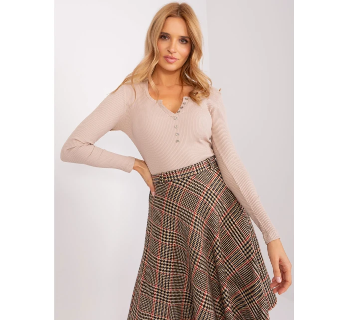 Bluzka RV BZ model 19069322 beżowy - FPrice