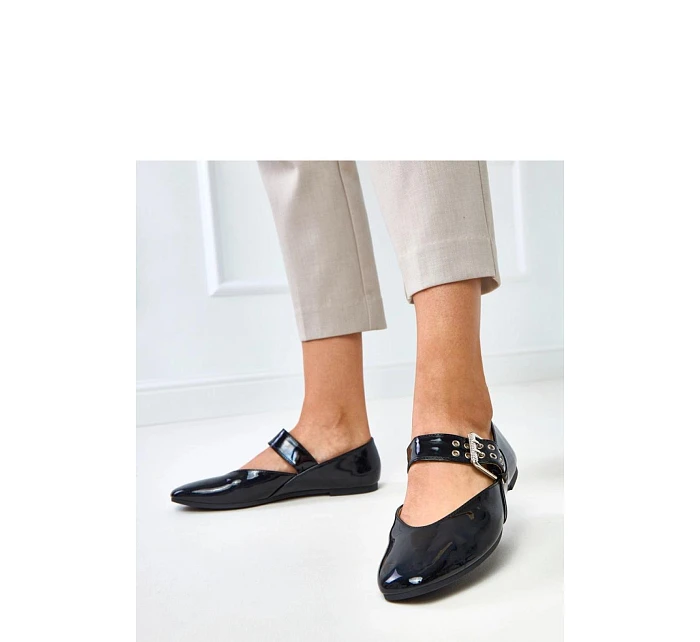 Dámske baleríny GL10-1 čierne - Solea Dámske baleríny GL10-1 čierne - Solea