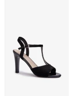 Sandále na podpätku model 197092 Krok vo veľkom štýle