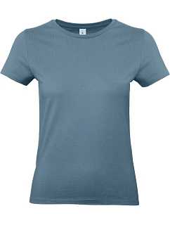 B&C #E190 /women Dámské tričko z těžké bavlny 01.004T stone blue