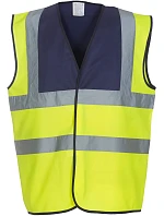 Bezpečnostná vesta Yoko HVW 100 Hi-Vis 79.W100 tmavomodrá/výrazne žltá Bezpečnostná vesta Yoko HVW 100 Hi-Vis 79.W100 tmavomodrá/výrazne žltá