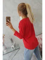 Blúzka s potlačou Summer Girl červená