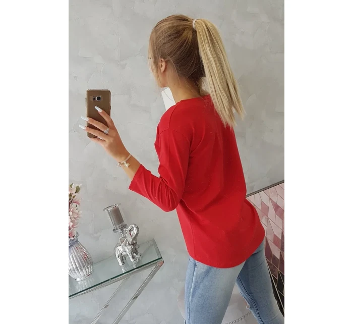 Blúzka s potlačou Summer Girl červená