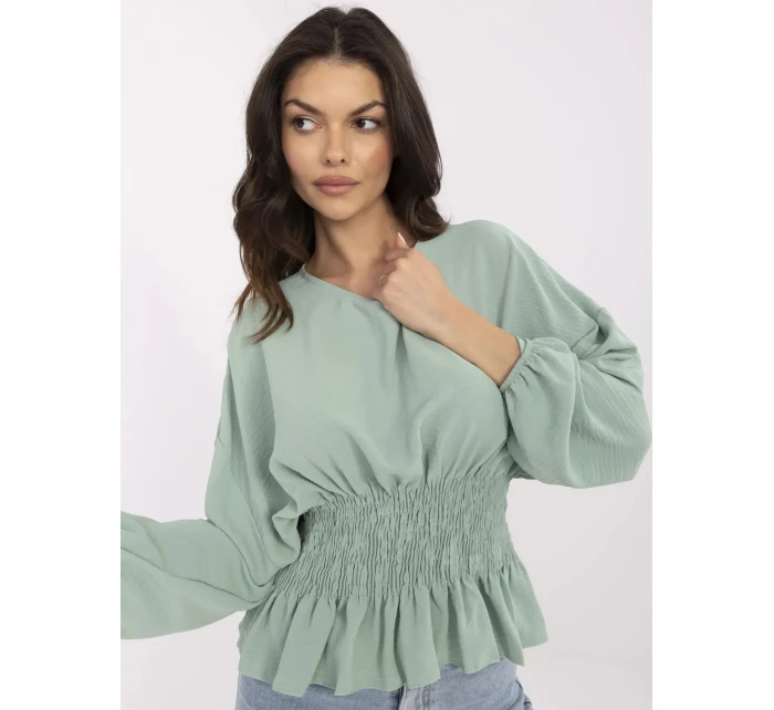 Blúzka D50021F11088A pistáciová