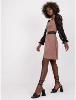 Šaty LK SK model 17356234 tmavě růžová - FPrice Šaty LK SK model 17356234 tmavě růžová - FPrice