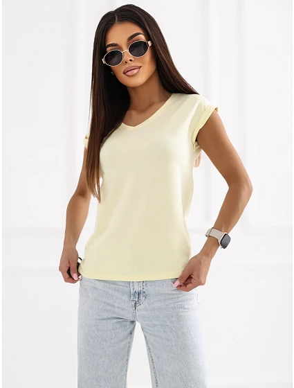 Tričko RV TS 6108.04 svetložlté