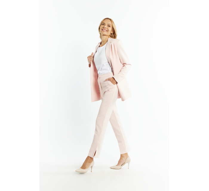 Monnari Elegantné nohavice Dámske textilné nohavice Light Pink