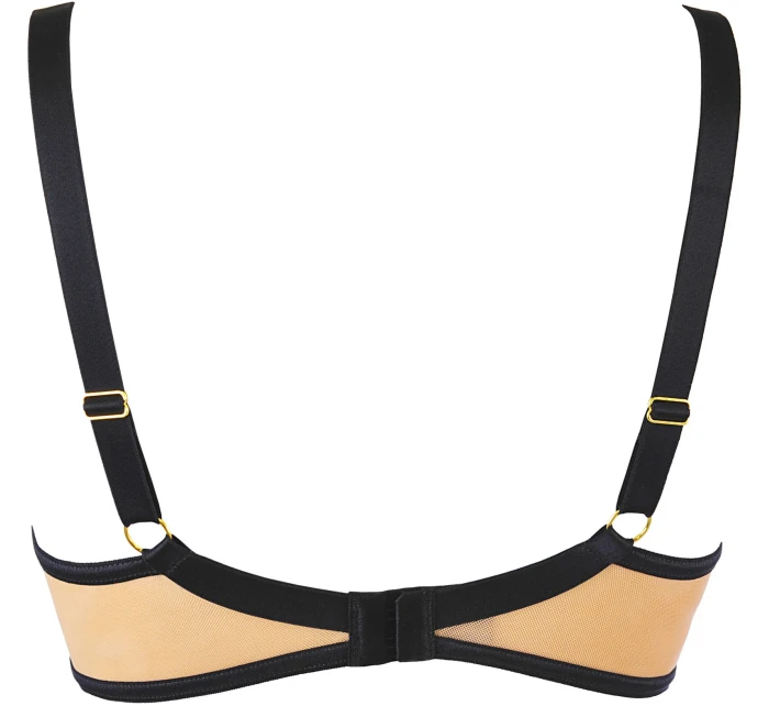 Dámska podprsenka V-10801 Čierna s béžovou - Axami