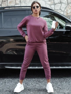 MILIAN dámska tepláková súprava burgundy FashionStreet AY1104