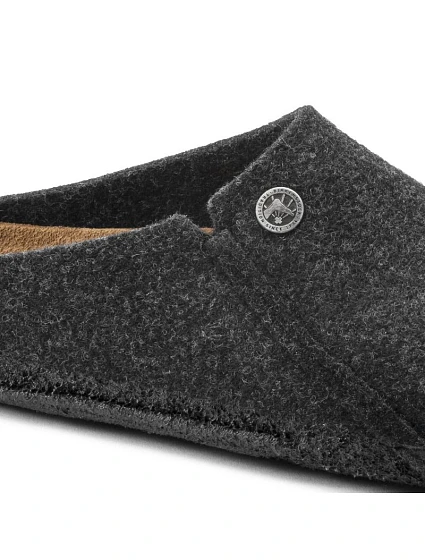 Cozy Home Anthracite vlněné plstěné pantofle regular wide model 21810265 - Birkenstock Cozy Home Anthracite vlněné plstěné pantofle regular wide model 21810265 - Birkenstock