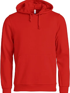 Clique Basic Hoody Unisex mikina s kapucňou 67.2131 červená