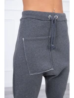 Sada model 18742594 kalhot v grafitové barvě - K-Fashion Sada model 18742594 kalhot v grafitové barvě - K-Fashion