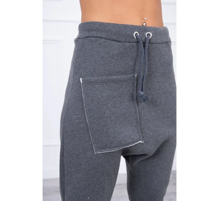 Sada model 18742594 kalhot v grafitové barvě - K-Fashion Sada model 18742594 kalhot v grafitové barvě - K-Fashion