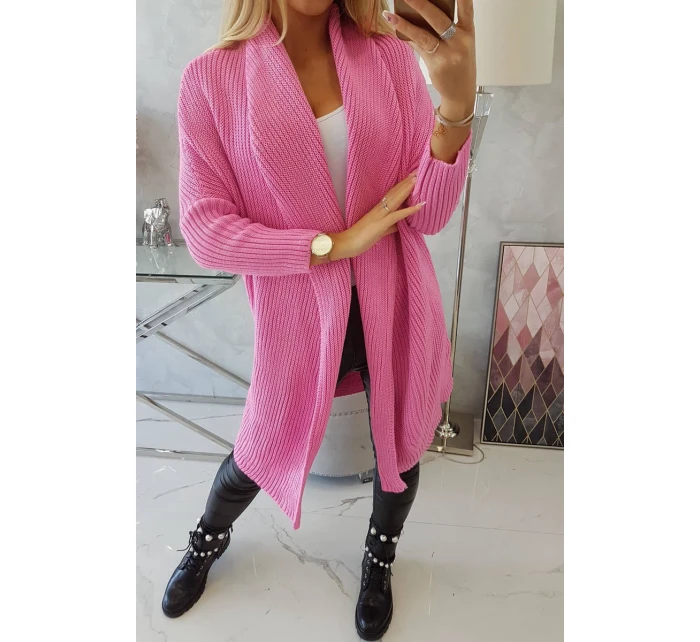 Sveter s netopierími rukávmi svetlo ružový