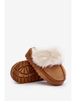 Kapcie Dziecięce Z Futerkiem Camel Birasta