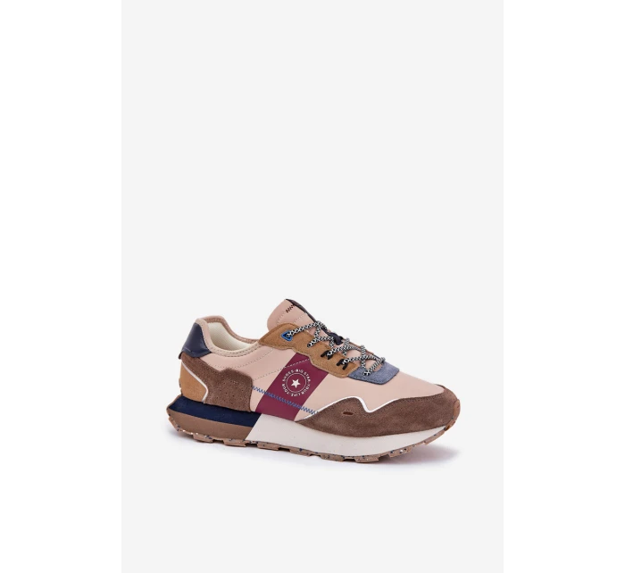 Semišové Pánské Tenisky Na Platformě Big Star model 21690839 HiPoly System Béžové - Big Star Shoes Semišové Pánské Tenisky Na Platformě Big Star model 21690839 HiPoly System Béžové - Big Star Shoes
