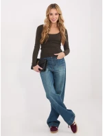 Bluzka WT BZ model 21858981 ciemny brązowy - FPrice Bluzka WT BZ model 21858981 ciemny brązowy - FPrice