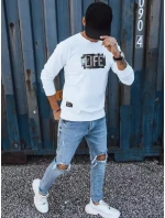 Pánská bílá mikina s potiskem Dstreet model 21966076 - FashionStreet