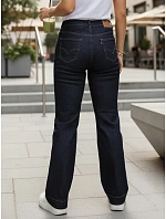 Jeansy damskie z wysokim stanem granatowe model 22120956 - FashionStreet